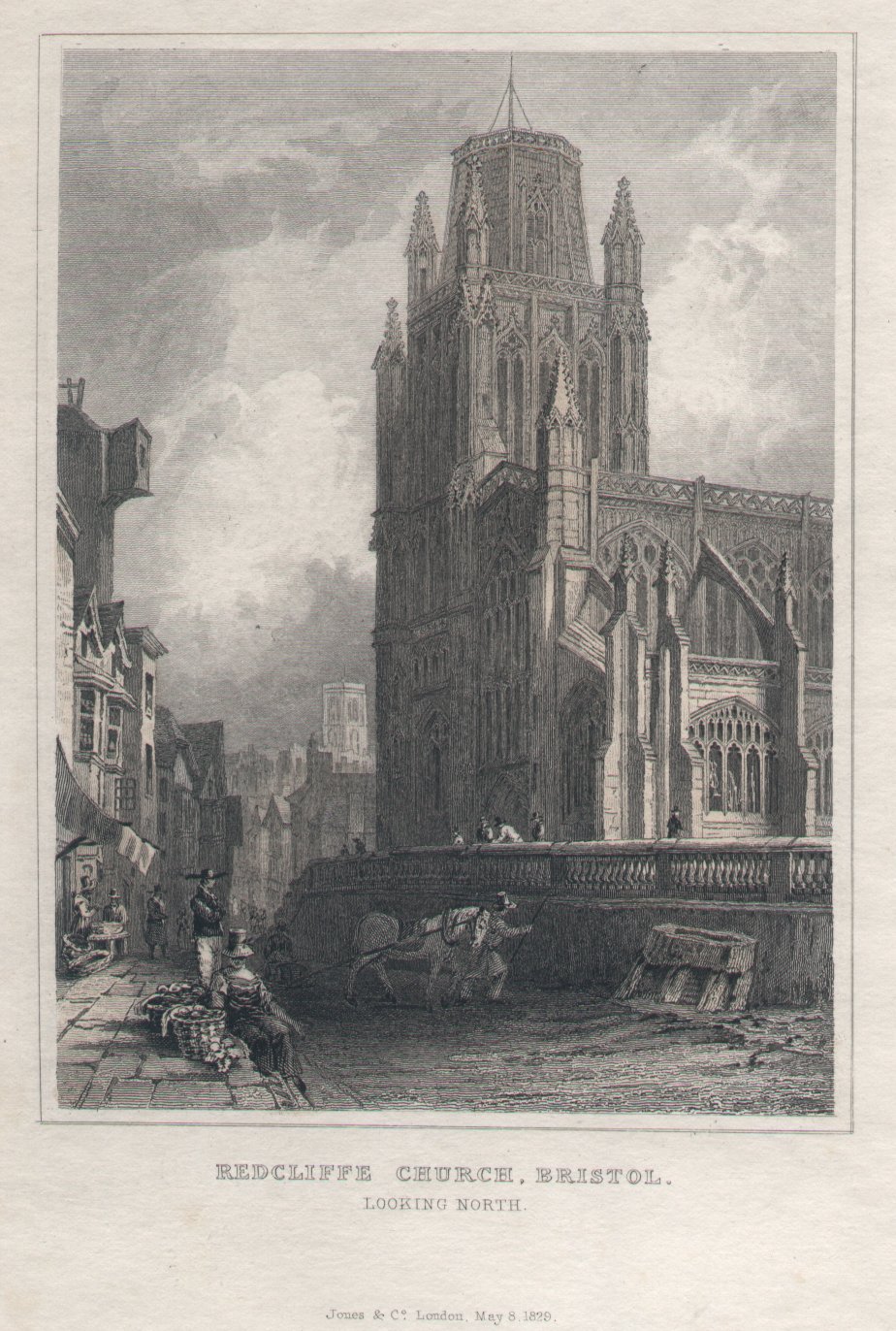 Print - Redclyffe Church, Bristol. Looking North